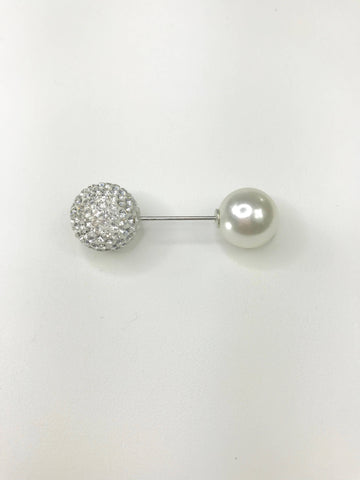 Pearl and Stone Broche