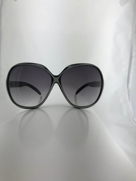 White on Black Trim Sunglasses