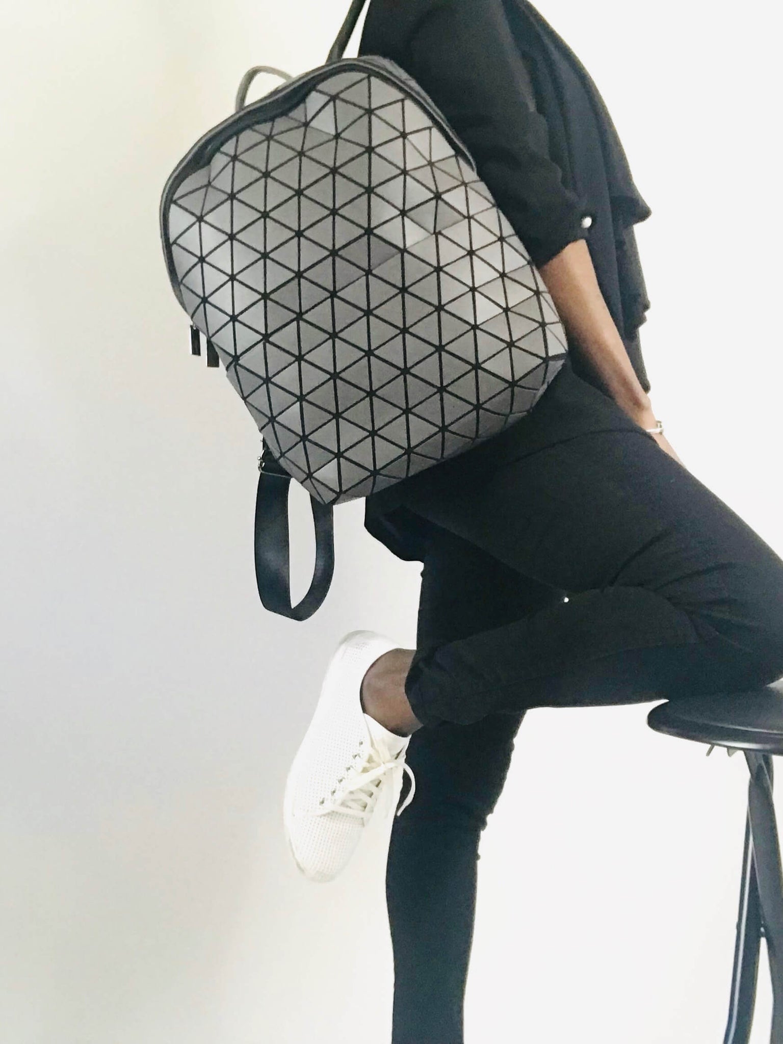 Futurista Grey Backpack