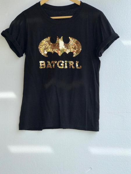 Batgirl T-Shirt - Black and Gold - TARU Clothing