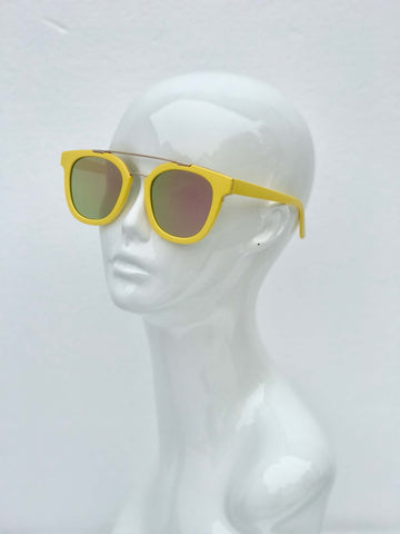Yellow And Gold Sunglasses - Yellow
